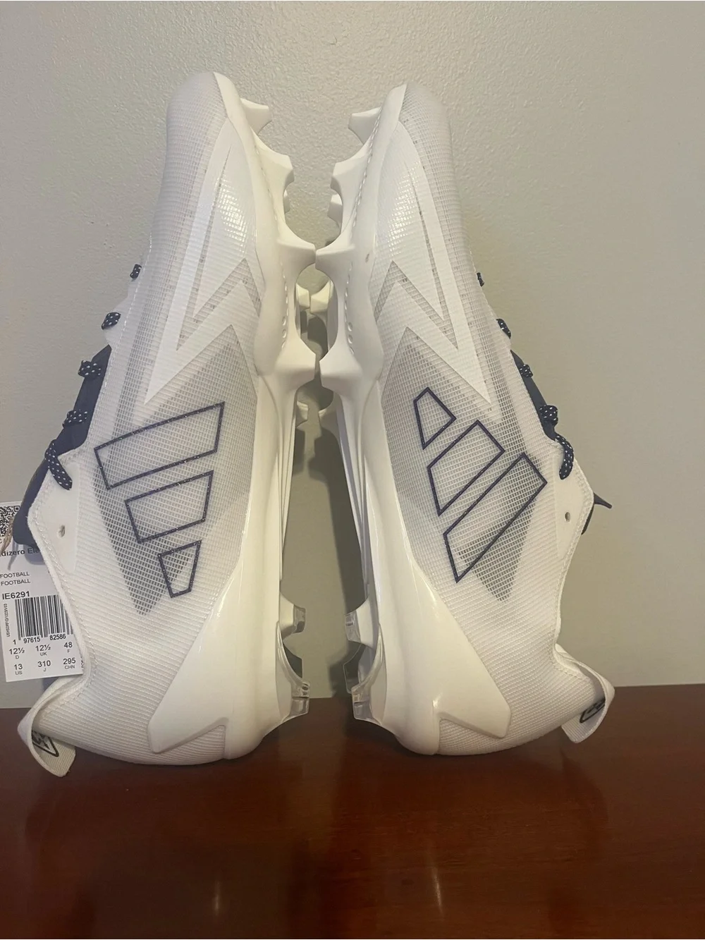 Adizero Electric Men’s Cleats - White/Team Navy Blue
